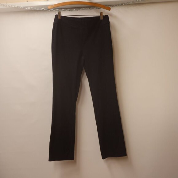 Tribal Pants - Tribal Office Pants Full length Stretchy Elastic Waist Navy Blue women Size 8. F